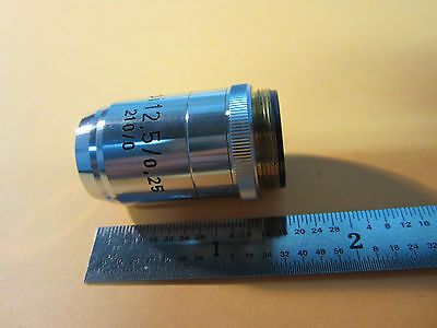 MIKROSKOPTEIL OBJEKTIV REICHERT AUSTRIA OPTICS PLAN EPI 12.5X BIN#9