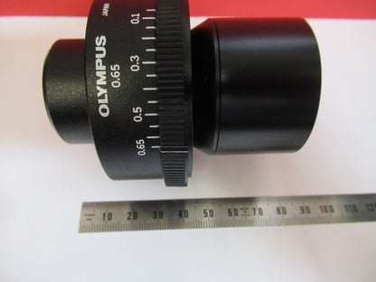 OLYMPUS BH CONDENSER IRIS U-LWCD OPTICS MICROSCOPE PART AS PICTURED Y5-A-01