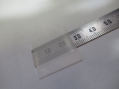 OPTICAL GLASS NAUGATUCK 1" x 1" x 0.020" FROSTED DIFFUSER OPTICS AS PIC 98-A-11