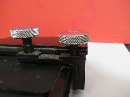 ANTIQUE SPENCER XY STAGE TABLE AMERICAN OPTICS MICROSCOPE PART AS PIC V7-A-40