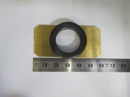 ANTIQUE BRASS COMPRESSORIUM SLIDE STAGE UK MICROSCOPE PART F8-B-07