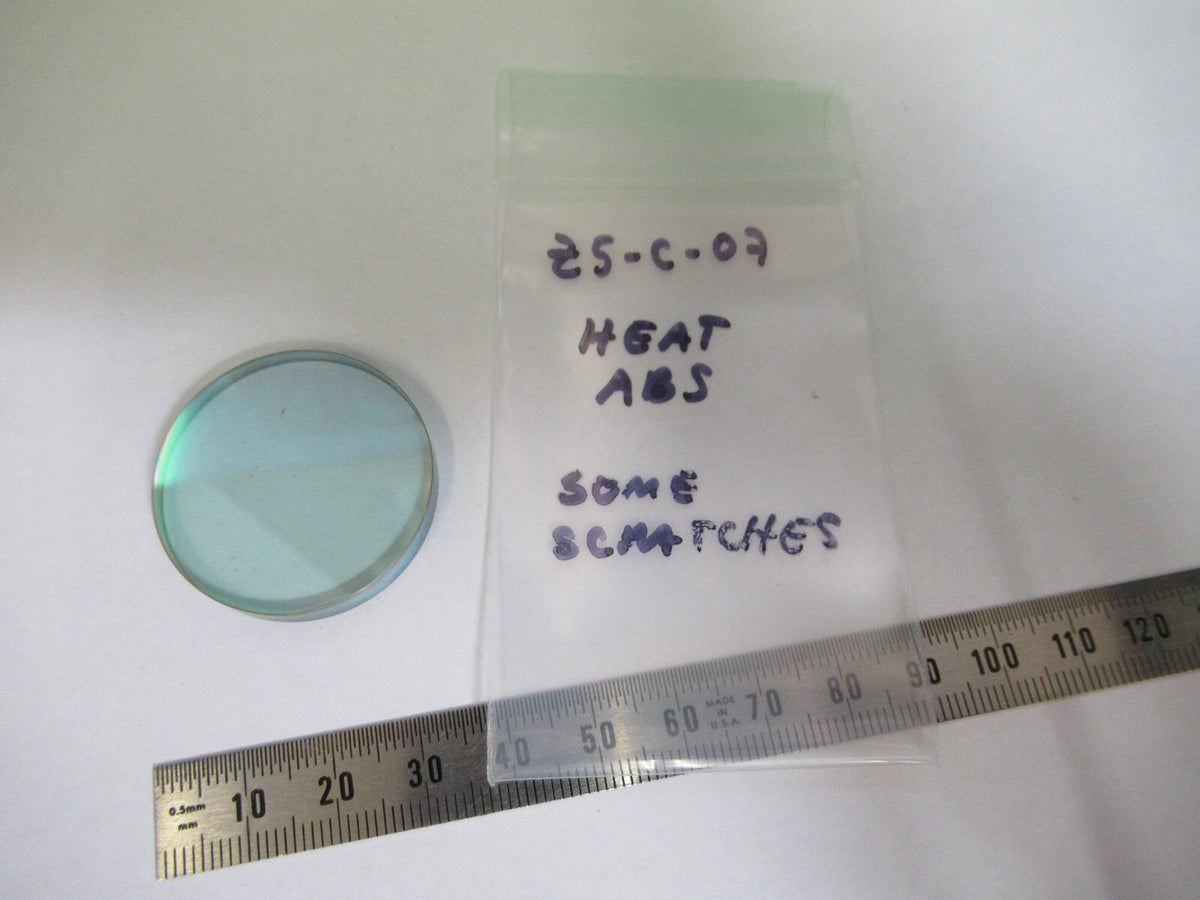 Optical Heat Absorbing Glass Filter Scratched