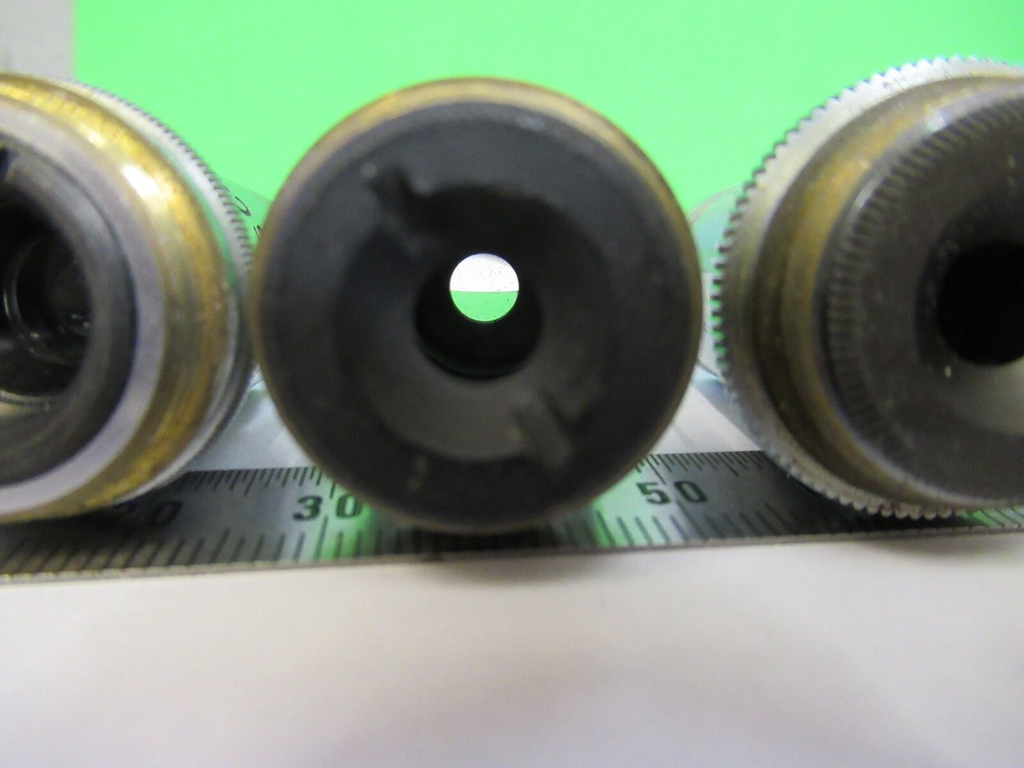 LOT OBJECTIVES SPENCER AO LENS OPTICS  MICROSCOPE PART AS PICTURED Q7-B-12