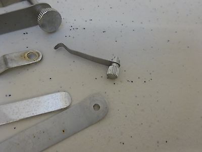 MICROSCOPE PART LOT MISMATCH CLIPS for STAGE TABLE AS IS BIN#P4-B-37