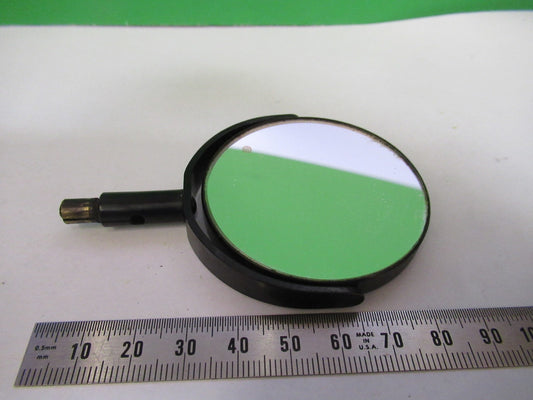 ANTIQUE BAUSCH LOMB MIRROR ASSEMBLY OPTICS MICROSCOPE PART AS PICTURED  V3-A-52