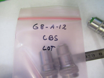 Cbs Christoph Beck & Söhne Lot Objective 10X 45X 100X Microscope Part