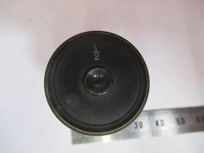 ANTIQUE BAUSCH LOMB "1/2"  EYEPIECE OPTICS MICROSCOPE PART AS PICTURED Y1-A-50