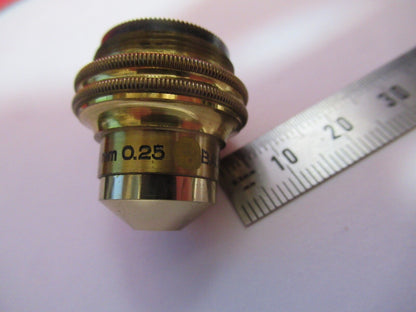 ANTIQUE BRASS BAUSCH LOMB 16mm OBJECTIVE MICROSCOPE PART AS PICTURED Q2-42