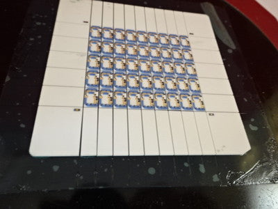 Collectable Mounted Diced Hybrid Substrate with Components