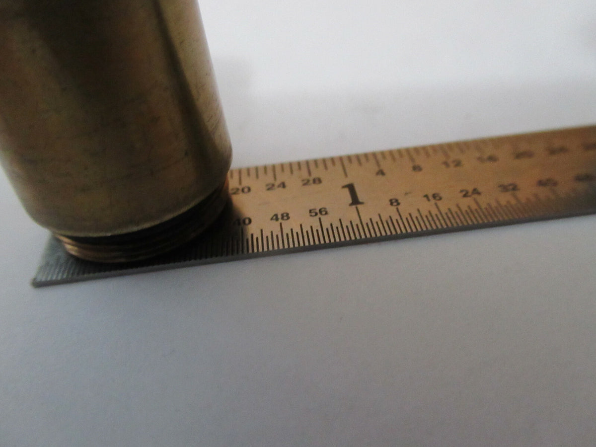 ANTIQUE BRASS circa 1890's BECK OBJECTIVE LENS OPTICS MICROSCOPE PART &F4-A-12