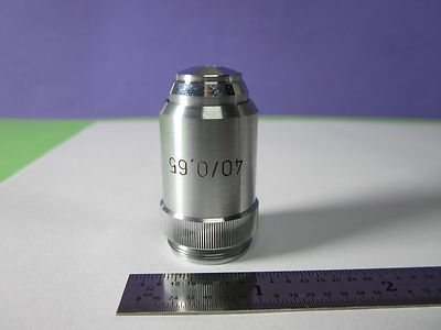 Optical Microscope Part Objective Germany Hacker 40X Optics