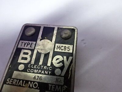 BLILEY QUARTZ MC85 RESONATOR OSCILLATOR FREQUENCY CONTROL AS PICTURED &Z6-16