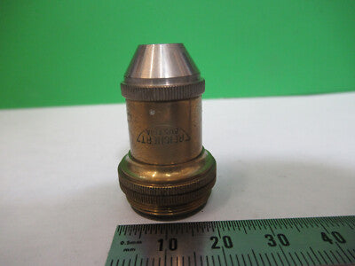 Antique Brass Reichert Austria Objective Microscope Part