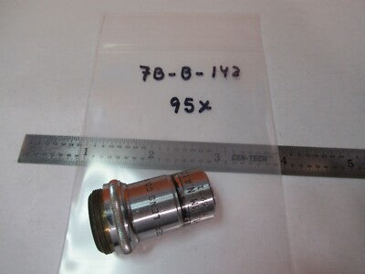 OLDTIMER OBJEKTIV SPENCER 95X OPTIK MIKROSKOP TEIL WIE ABGEBILDET &amp;7B-B-142