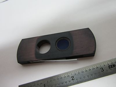 MICROSCOPE PART POLARIZER SLIDE ??  POL OPTICS BIN#B1-R-17