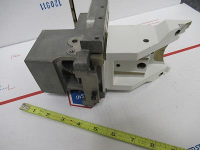 LEICA DMR GERMANY STAGE MICROMETER HOLDER MICROSCOPE PART AS PICTURED #FT-3-09