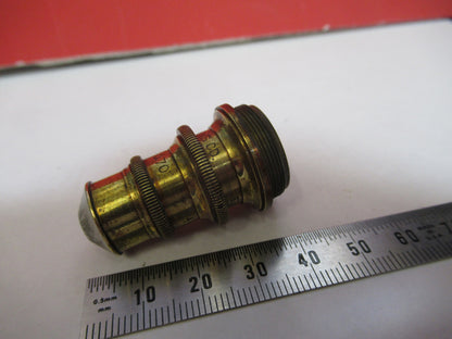 Brass Objective Antique Spencer Lens Co. American Optical Co. Microscope