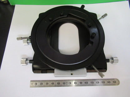 WILD M20 SWISS STAGE TABLE MICROMETER MICROSCOPE PART OPTICS AS PICTURED R8-A-58
