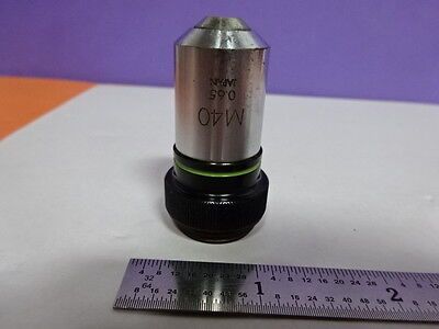 CHIPPED OBJECTIVE OLYMPUS M40 MICROSCOPE PART OPTICS AS PICTURED &Z6-05