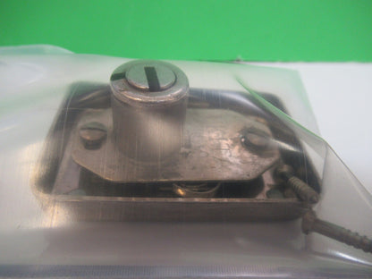 LOCK BAUSCH LOMB ANTIQUE LOCK WITHOUT KEY MICROSCOPE CASE AS PICTURED T5-A-84