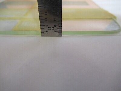 GLASS STAGE [dirty] LEITZ WETZLAR SPECIMEN MICROSCOPE PART AS PICTURED &A3-B-09