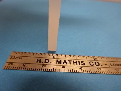 MICROSCOPE PART OPTICAL SQUARE GLASS STAGE OPTICS AS IS  #90-64
