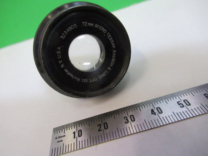 BAUSCH LOMB LENS TESSAR 72mm + IRIS OPTICS AS PICTURED &W9-B-07