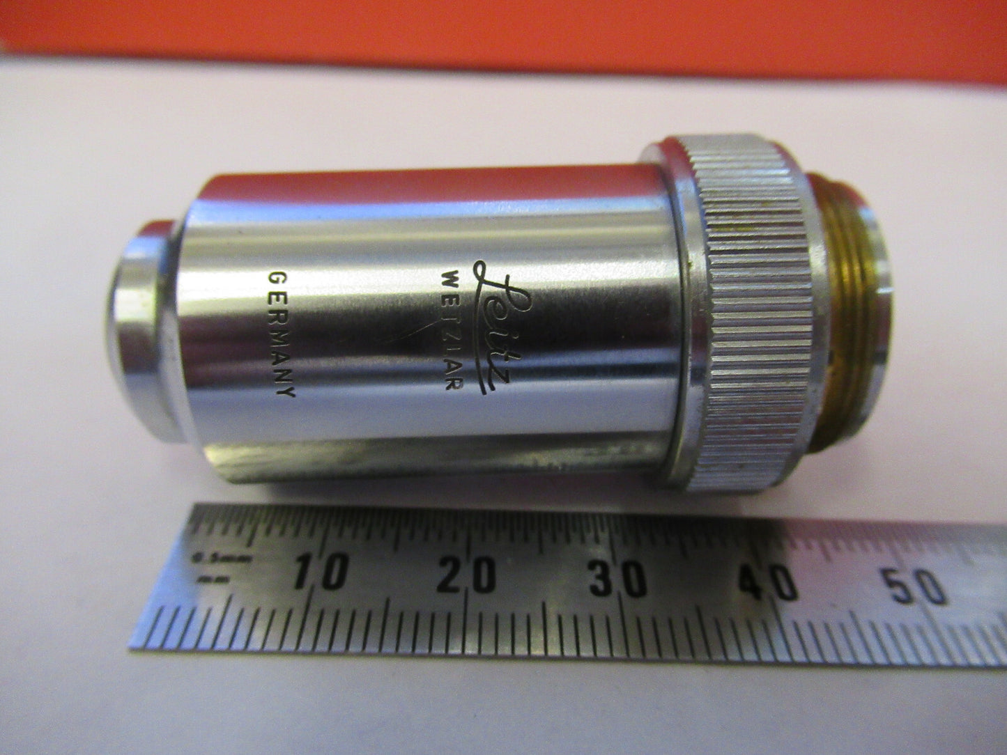 LEITZ WETZLAR OBJECTIVE 40X /170 LENS MICROSCOPE PART AS PICTURED &8Z-A-09