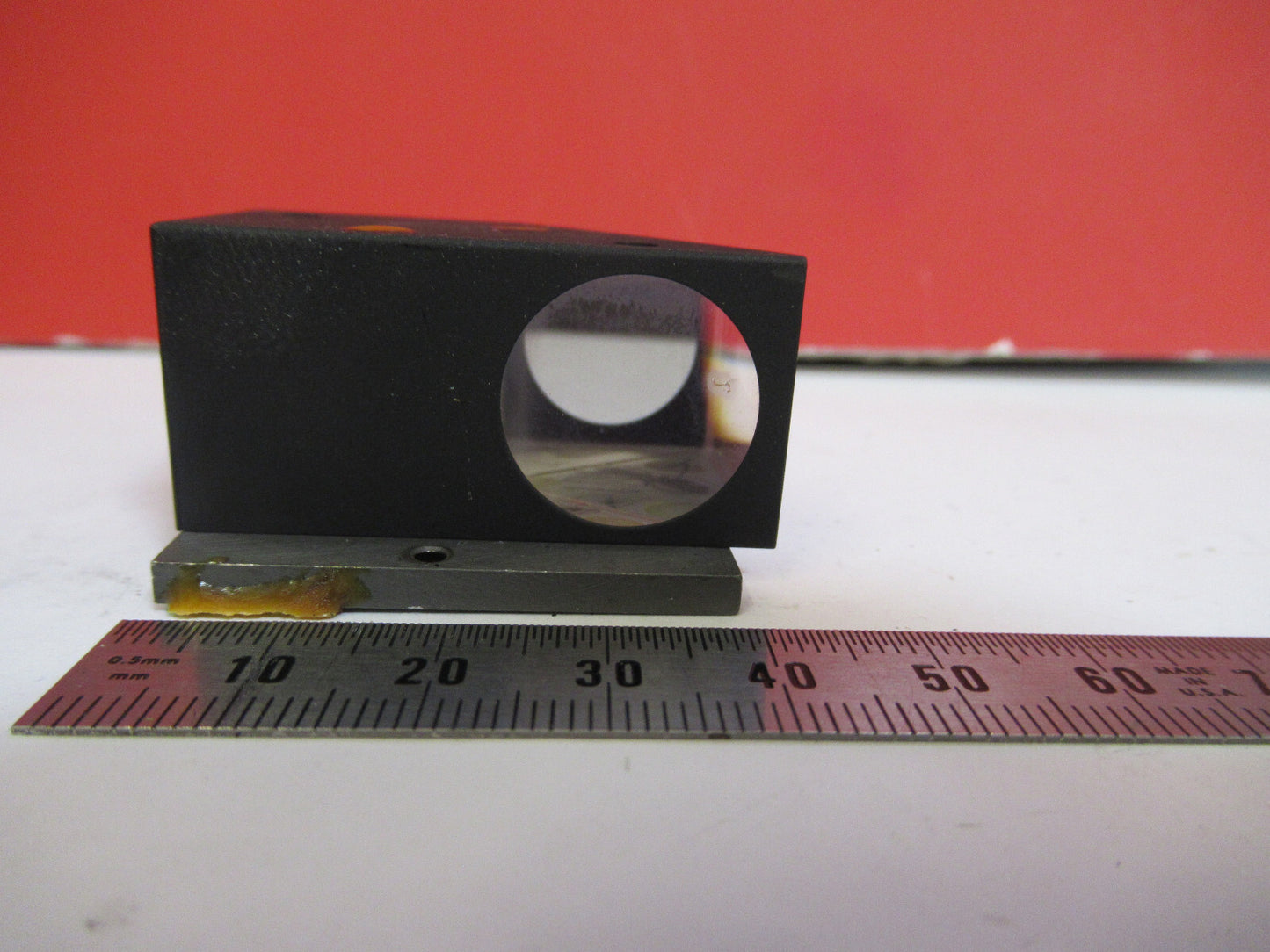 LEITZ WETZLAR GERMANY GLASS PRISM HEAD MICROSCOPE PART AS PICTURED  T1-A-50