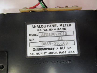 ANALOG PANEL METER BOWMAR INSTRUMENT MICROSCOPE PART AS PICTURED Y2-A-83