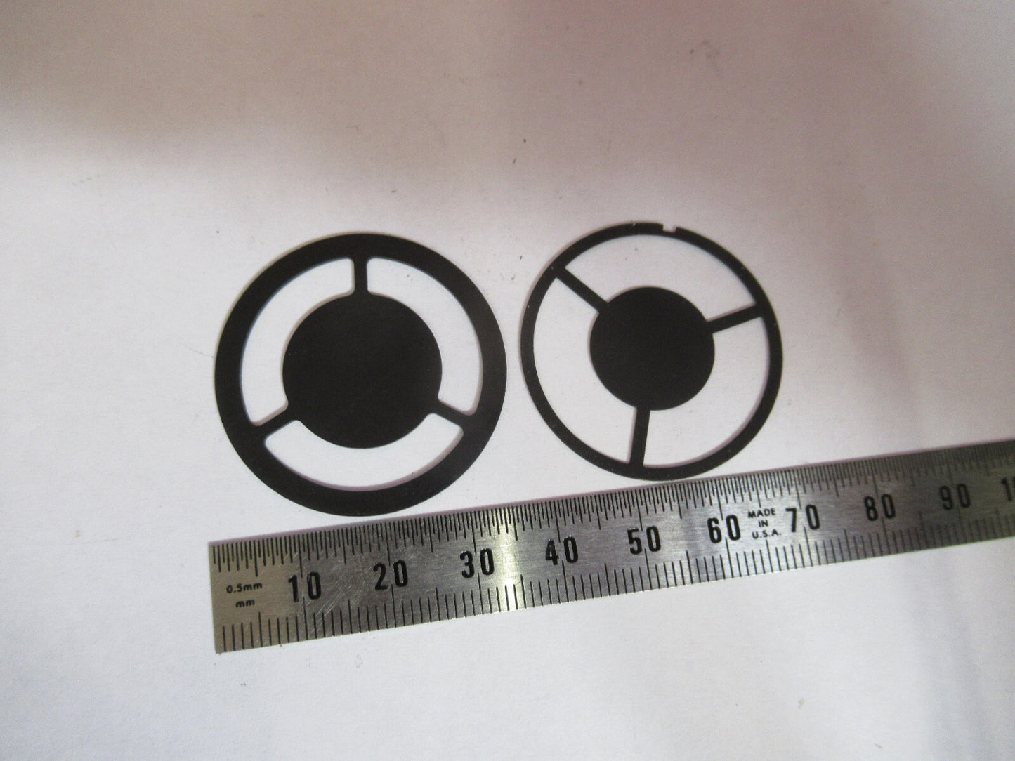 DARK FILED RINGS BAUSCH LOMB  OPTICS MICROSCOPE PART AS PICTURED &S9-A-19