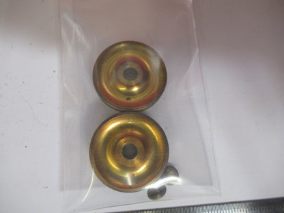 ANTIQUE BAUSCH LOMB PAIR KNOBS GROSS ADJUST MICROSCOPE PART AS PICTURED Y4-A-65