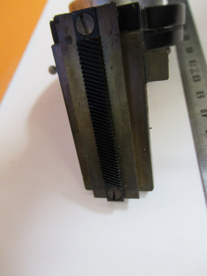 COOKE UK ENGLAND CONDENSER + IRIS + HOLDER MICROSCOPE PART AS PICTURED Y2-A-27