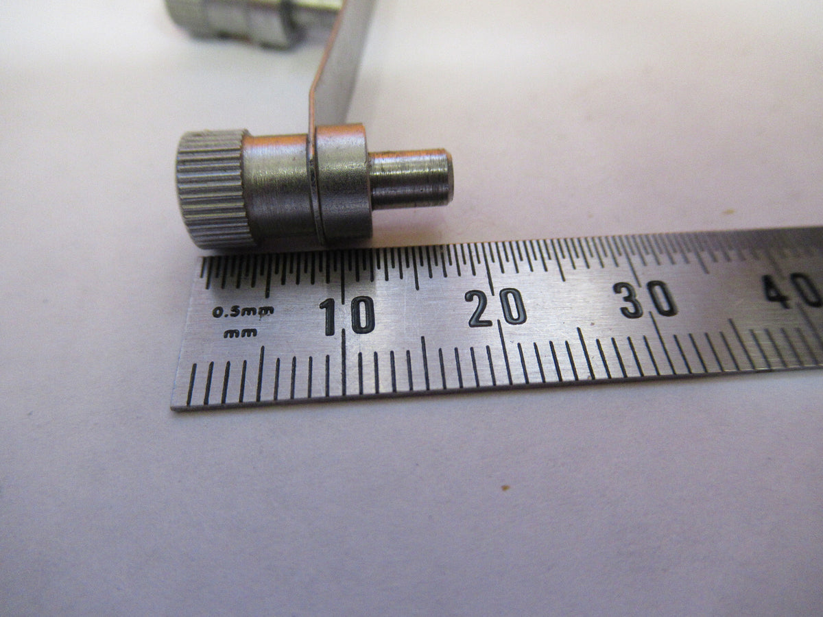 PAIR CLIPS STAGE MICROLUX GERMANY MICROSCOPE PART AS PICTURED Y1-A-47
