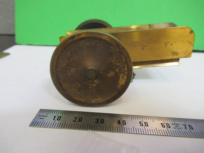 ANTIQUE BRASS STAGE KNOBS BAUSCH LOMB MICROSCOPE PART AS PICTURED X3-B-08