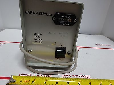 ZEISS LAMP POWER SUPPLY ILLUMINATOR MODELL HBO BIN#TC-1