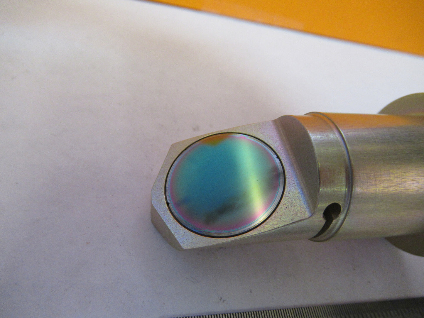 BARNES INFRARED BEAM SPLITTER OPTICS MICROSCOPE PART AS PICTURED Y3-A-52