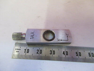 TASCO JAPAN POL SLIDE 1/4 LAMBDA OPTICS MICROSCOPE PART AS PICTURED &93-A-08