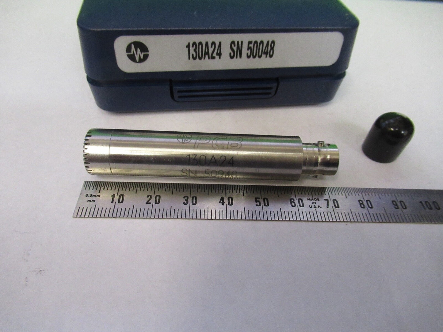 PCB PIEZOTRONICS 130A24 MICROPHONE LOW PRESSURE SENSOR AS PICTURED 8X-A-27