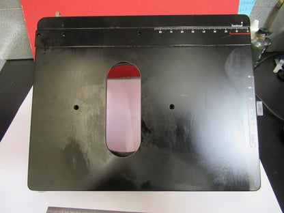 LEICA LEITZ GERMANY DMRB XY STAGE TABLE MICROSCOPE PART AS PICTURED T8-b-16