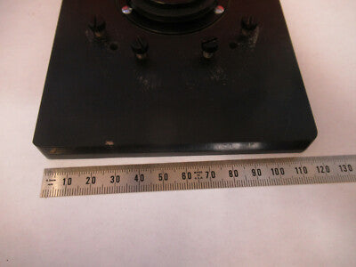 ANTIQUE BAUSCH LOMB BRASS STAGE TABLE MICROSCOPE PART AS PICTURED &P8-A-50