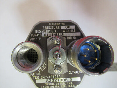 FOR PARTS TRANSMITTER 418- 01114 AIRCRAFT PRESSURE OIL AS PICTURED &100-A-35