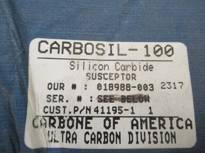 CARBOSIL-100 SILICON CARBIDE SUSCEPTOR WAFER SC HARD BLANK AS PICTURED G5-A-01