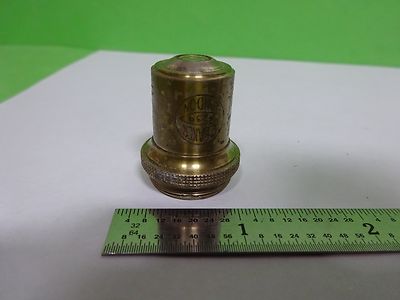 Microscope Part Vintage Objective Baker London 3 Optics