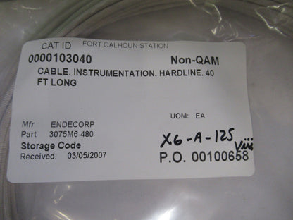 Meggitt Endevco Hardline Cable 3075M6-480 for Accelerometer