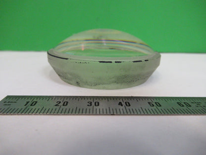 OPTICAL CONVEX CONCAVE LENS THICK GLASS MIL SPEC OPTICS AS PICTURED V3-A-07