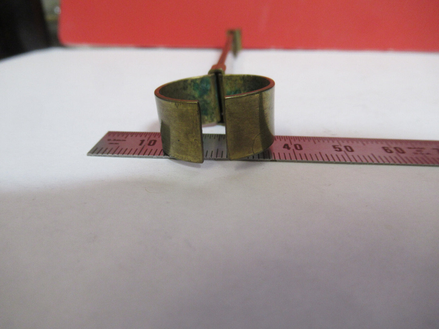 Antique Brass UK Beck Metal Holder Microscope Part