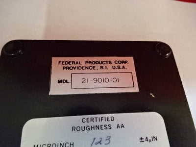 CALSURF ROUGHNESS STANDARD FEDERAL AS PICTURED &86-91