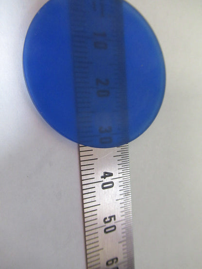 OLYMPUS JAPAN BLUE GLASS FILTER FROSTED MICROSCOPE PART AS PICTURED &Z9-A-220