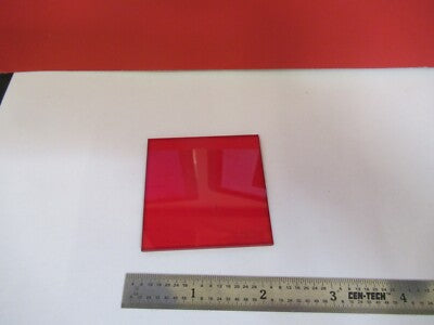 OPTICAL GLASS RED FILTER OPTICS 610nm AS PICTURED &3-FT-X14